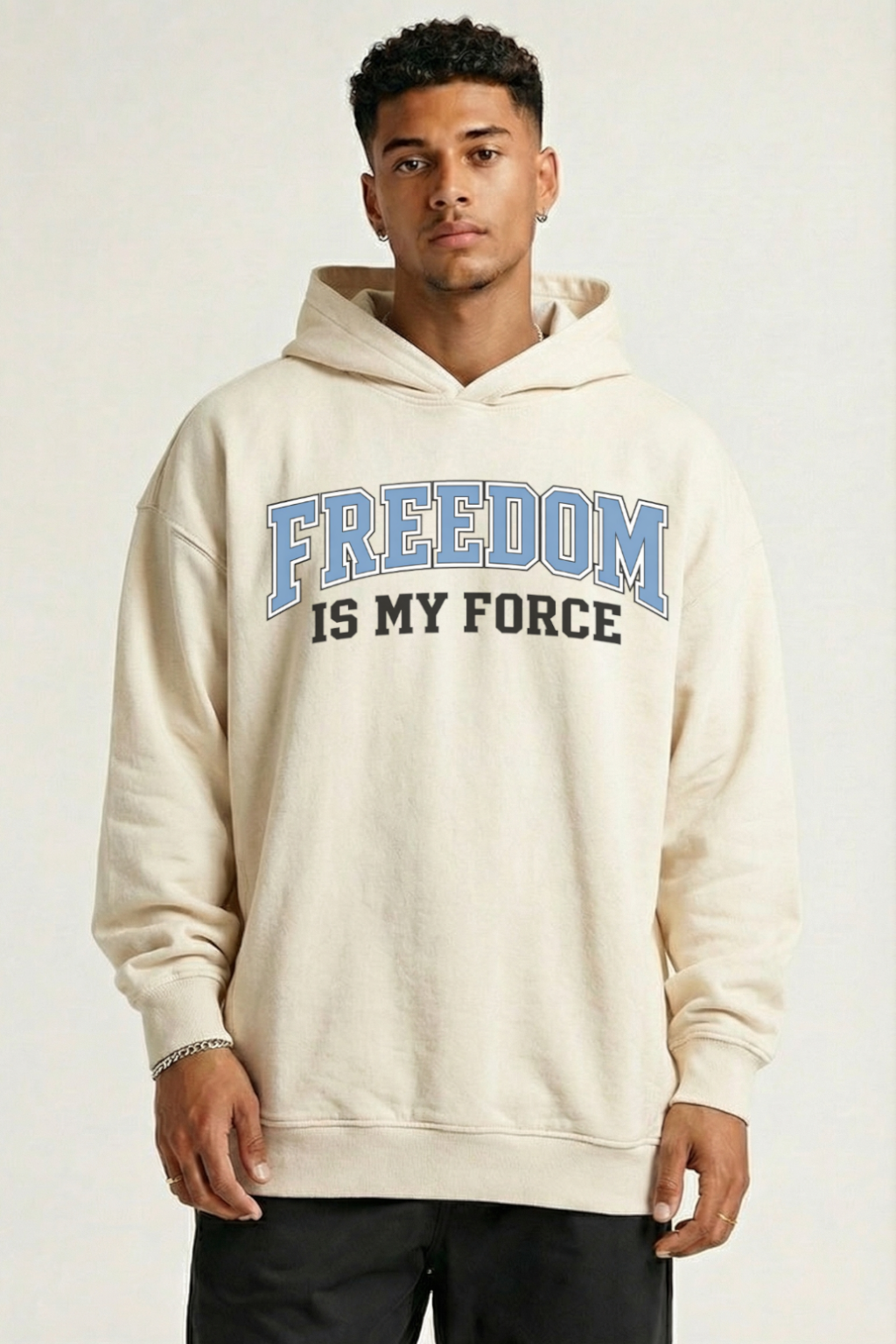 FREEDOM IS MY FORCE - OVERSIZED HOODIE