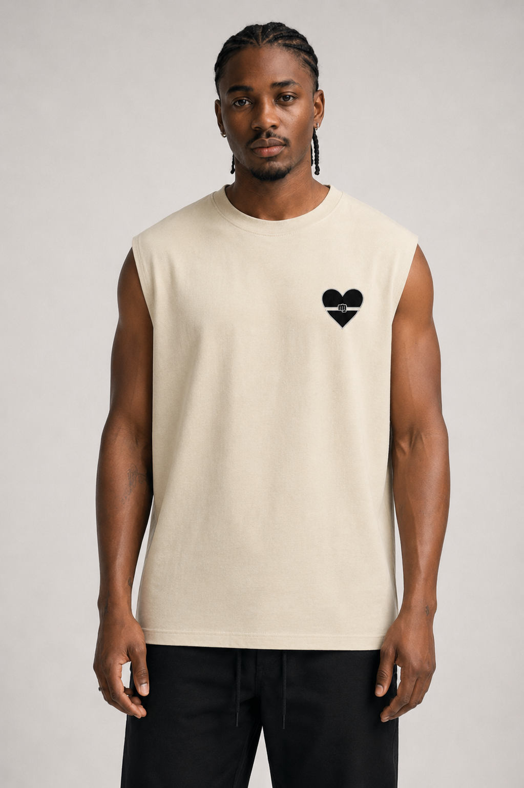 BFU SLEEVELESS OVERSIZED TEE