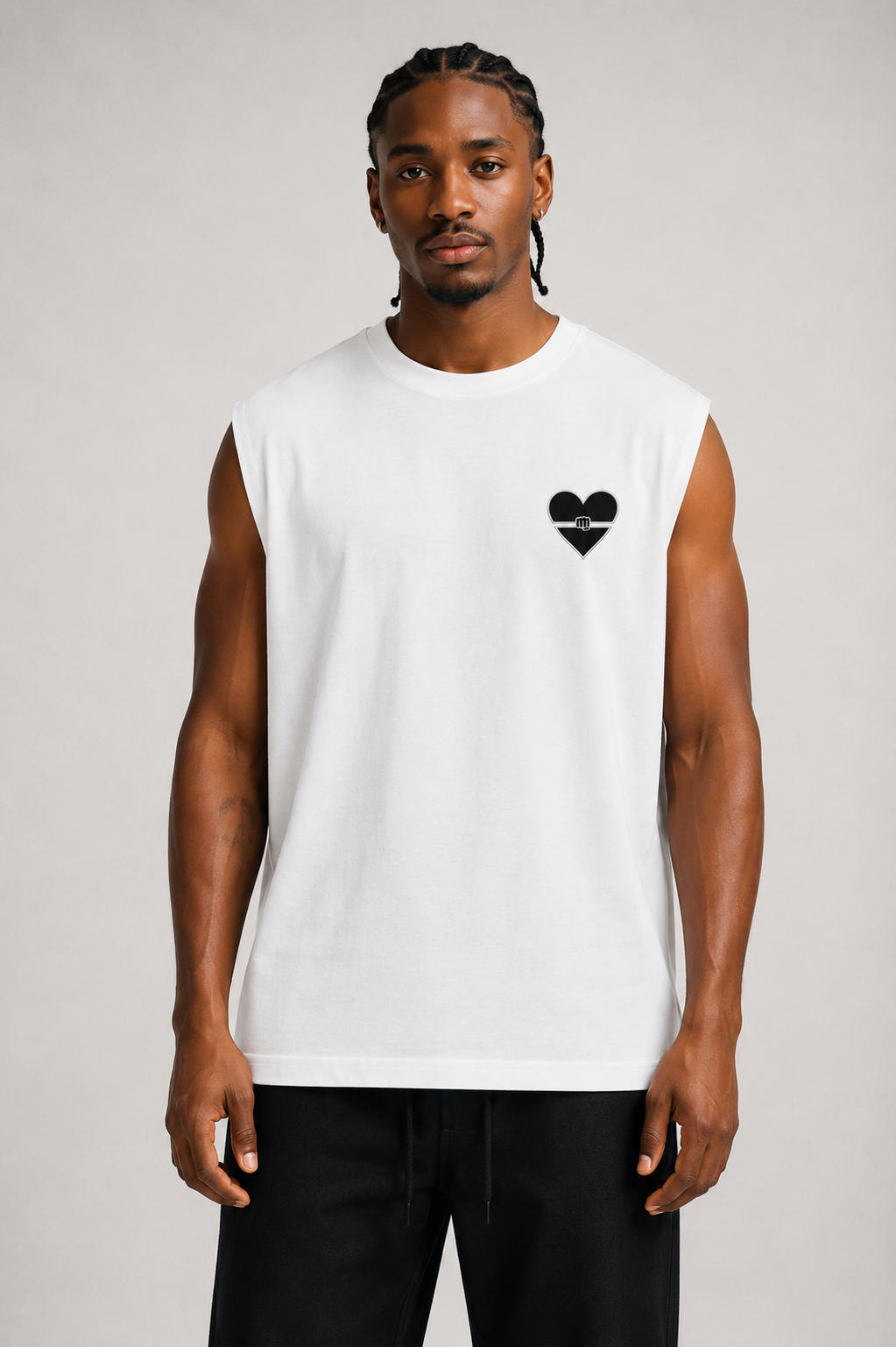 BFU SLEEVELESS OVERSIZED TEE