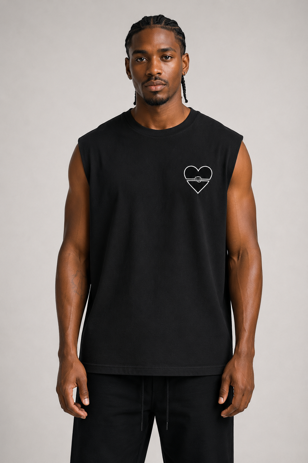 BFU SLEEVELESS OVERSIZED TEE