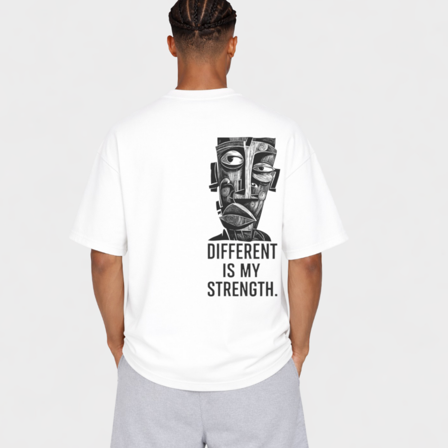 DIFFRENT IS MY STREGTH - OVERSIZED SHIRT
