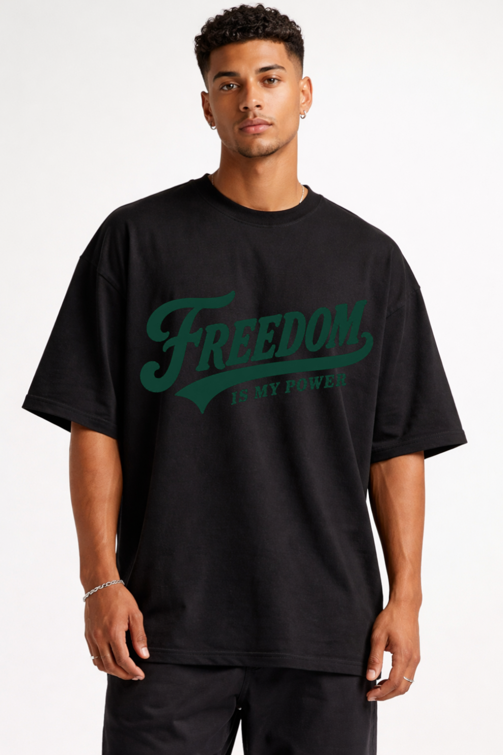 FREEDOM IS MY POWER - OVERSIZED SHIRT