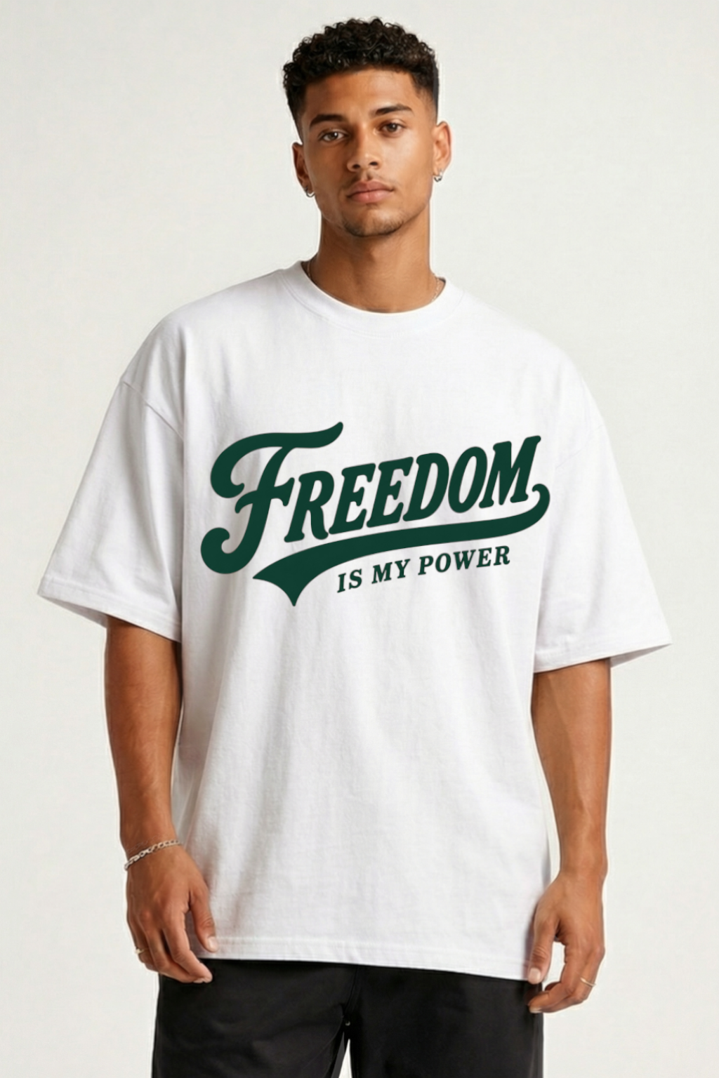 FREEDOM IS MY POWER - OVERSIZED SHIRT