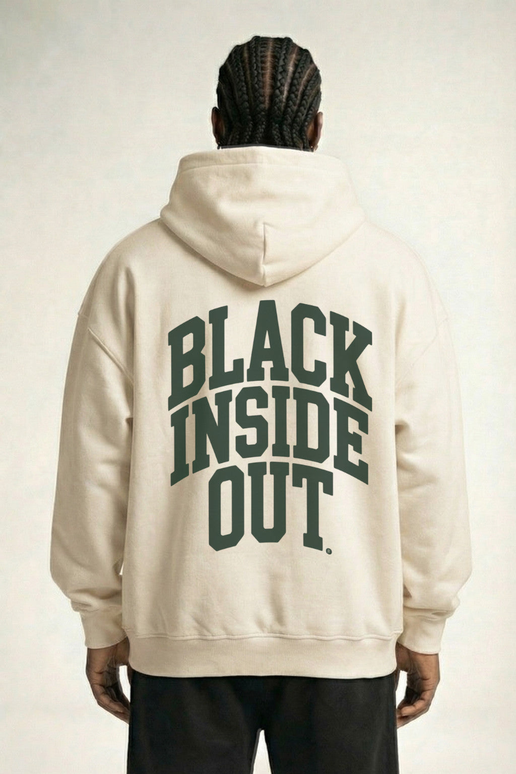 BLACK INSIDE OUT - OVERSIZED HOODIE