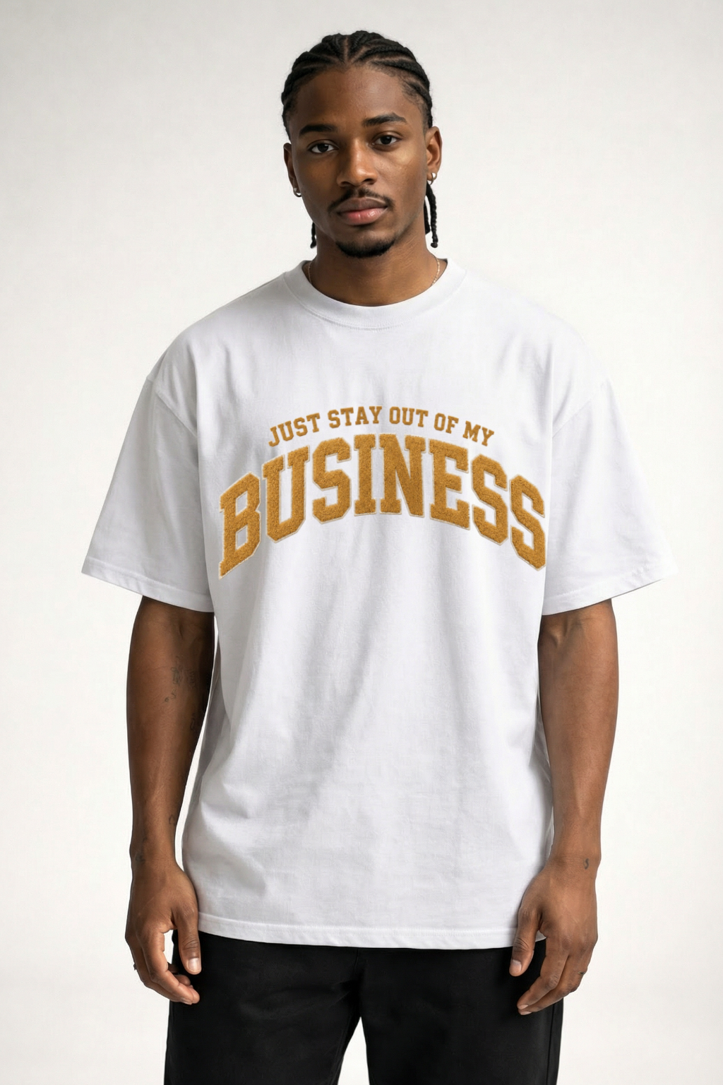 STAY OUT OF MY BUSINESS - OVERSIZED SHIRT