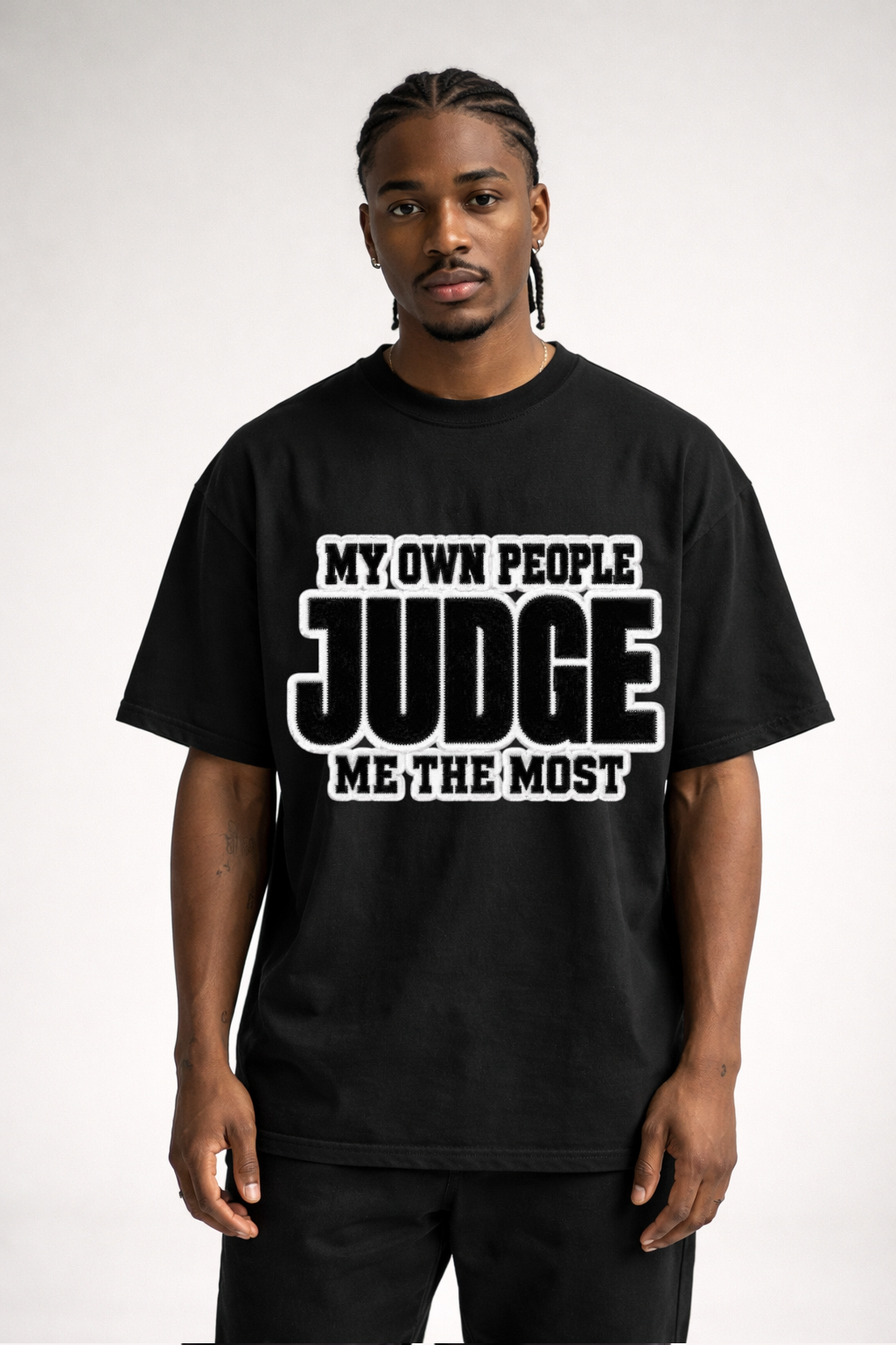 MY OWN PEOPLE JUDGE - OVERSIZED SHIRT
