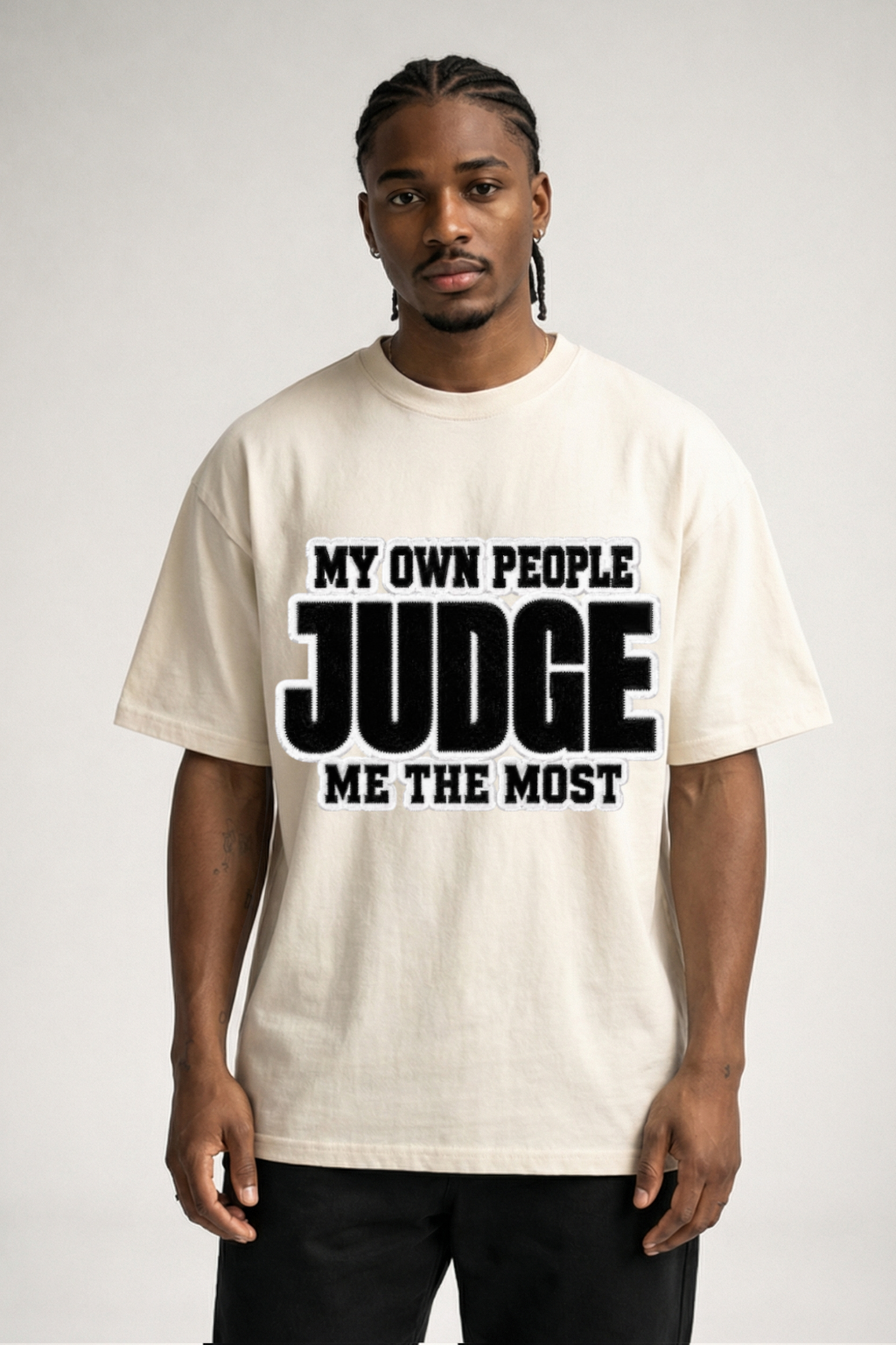 MY OWN PEOPLE JUDGE - OVERSIZED SHIRT