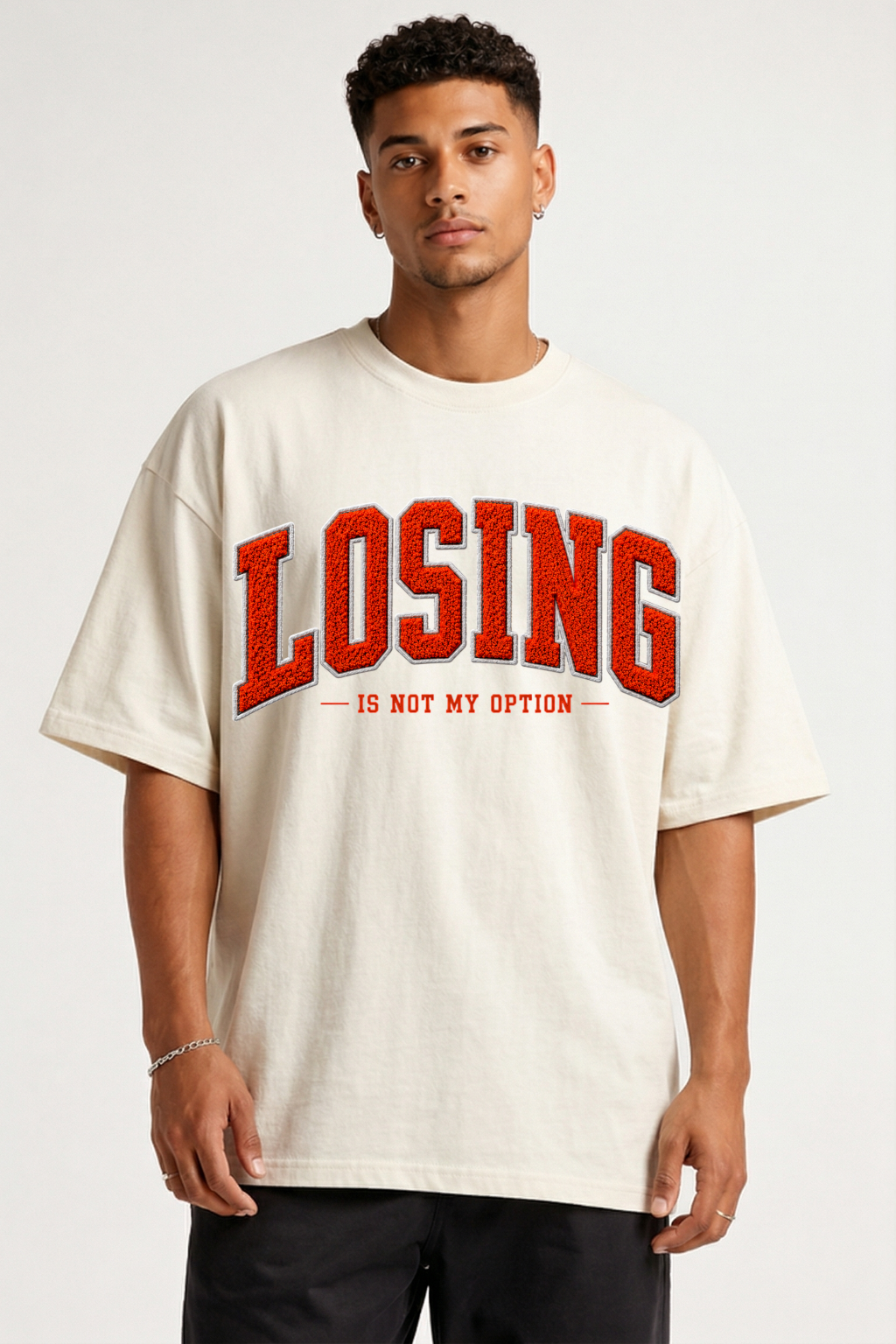 LOSING IS NOT MY OTPION - OVERSIZED SHIRT