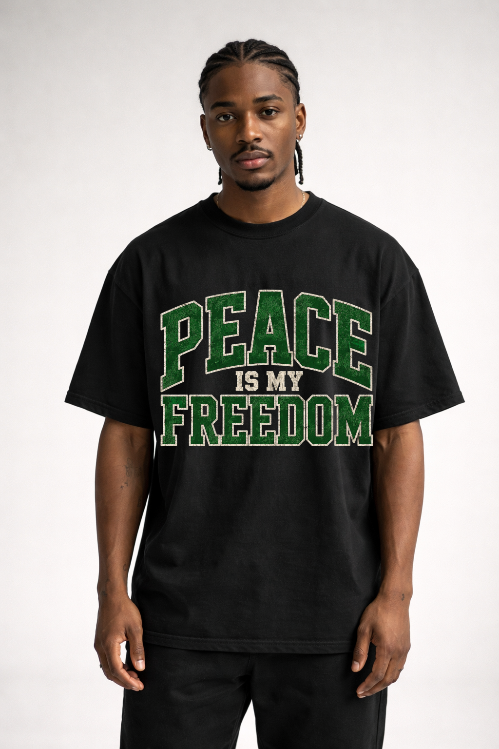 PEACE IS MY FREEDOM - OVERSIZED SHIRT