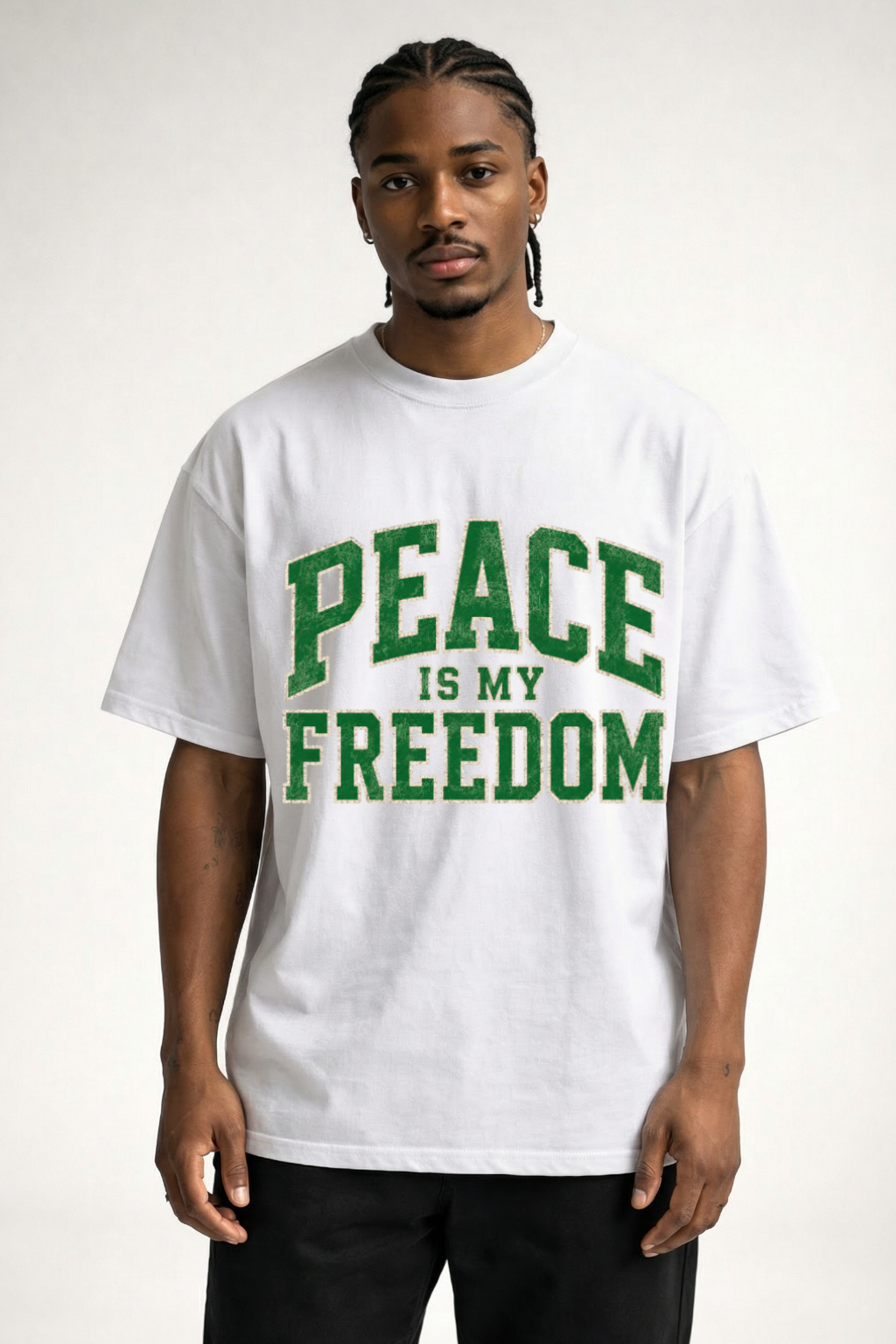 PEACE IS MY FREEDOM - OVERSIZED SHIRT