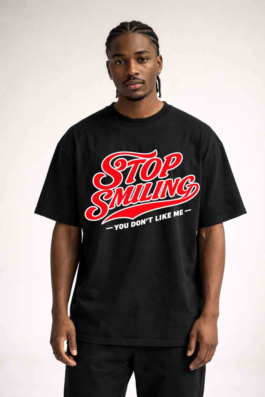 STOP SMILLING - OVERSIZED SHIRT