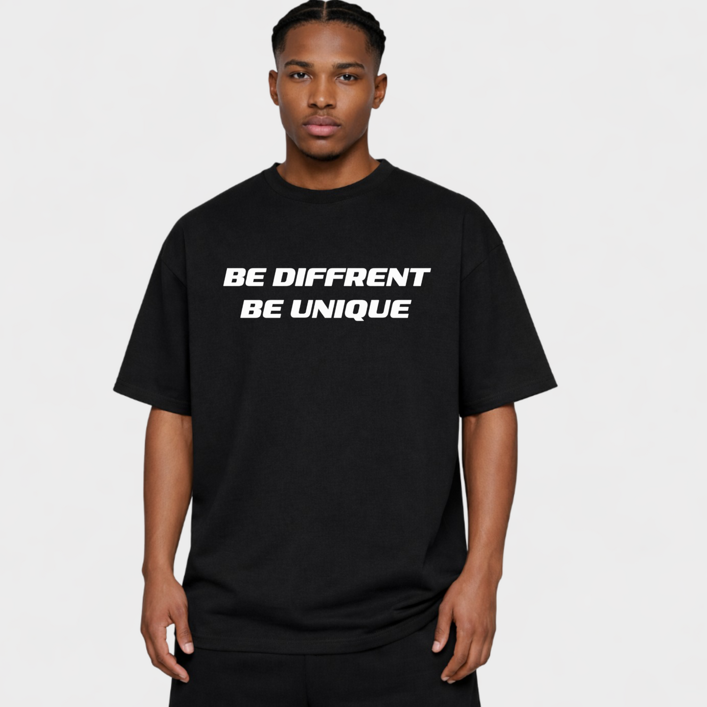 BE DIFFRENT BE UNIQUE - OVERSIZED SHIRT