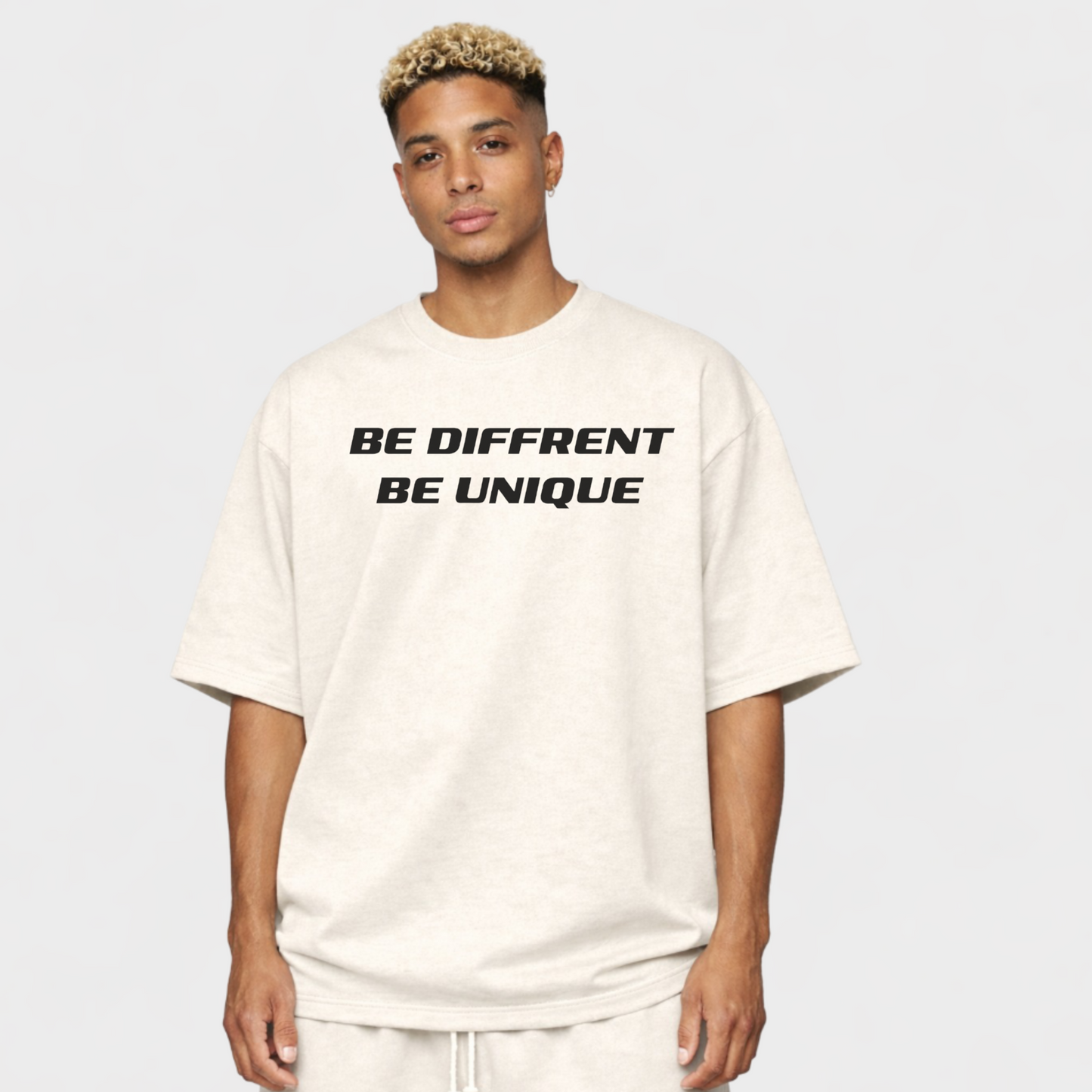 BE DIFFRENT BE UNIQUE - OVERSIZED SHIRT
