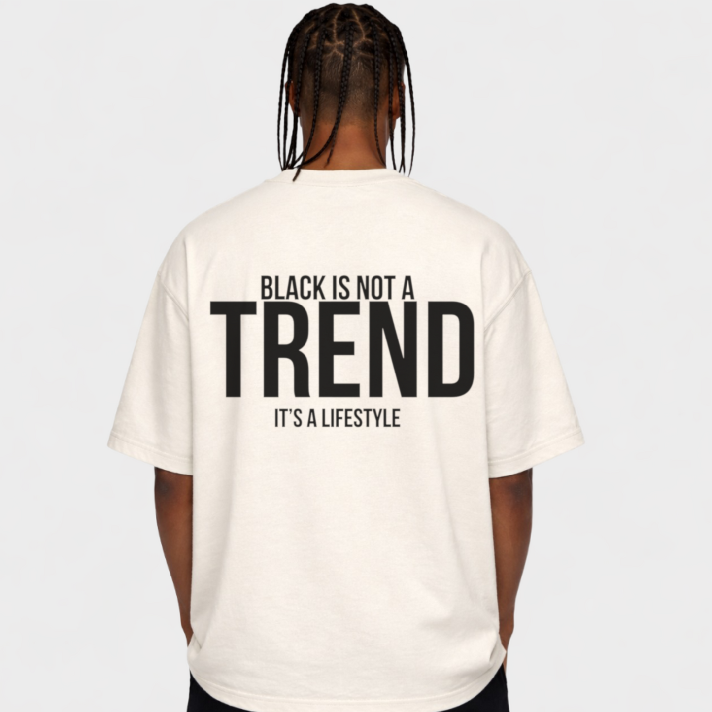 BLACK IS NOT A TREND - OVERSIZED SHIRT