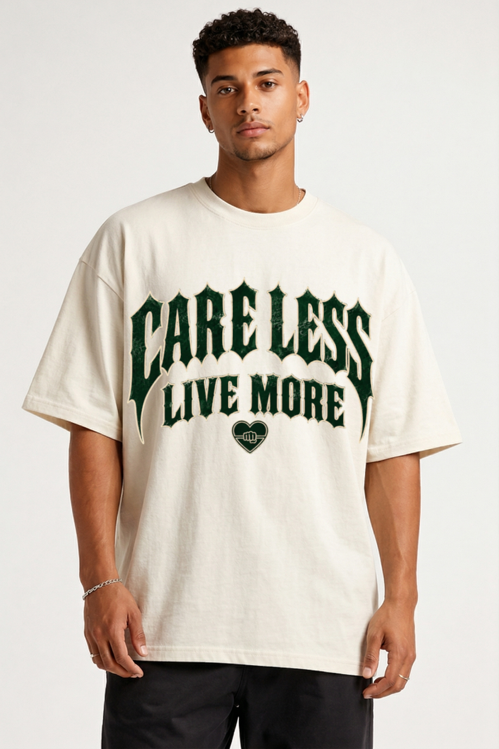 CARE LESS LIVE MORE - OVERSIZED SHIRT