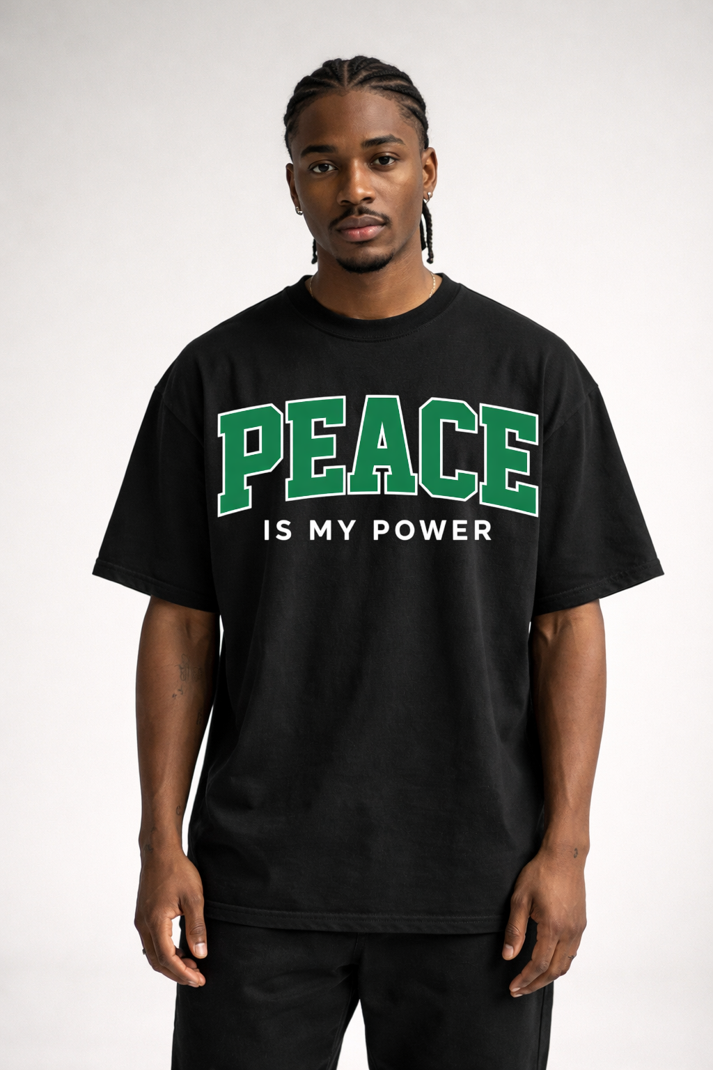 PEACE IS MY POWER - OVERSIZED SHIRT