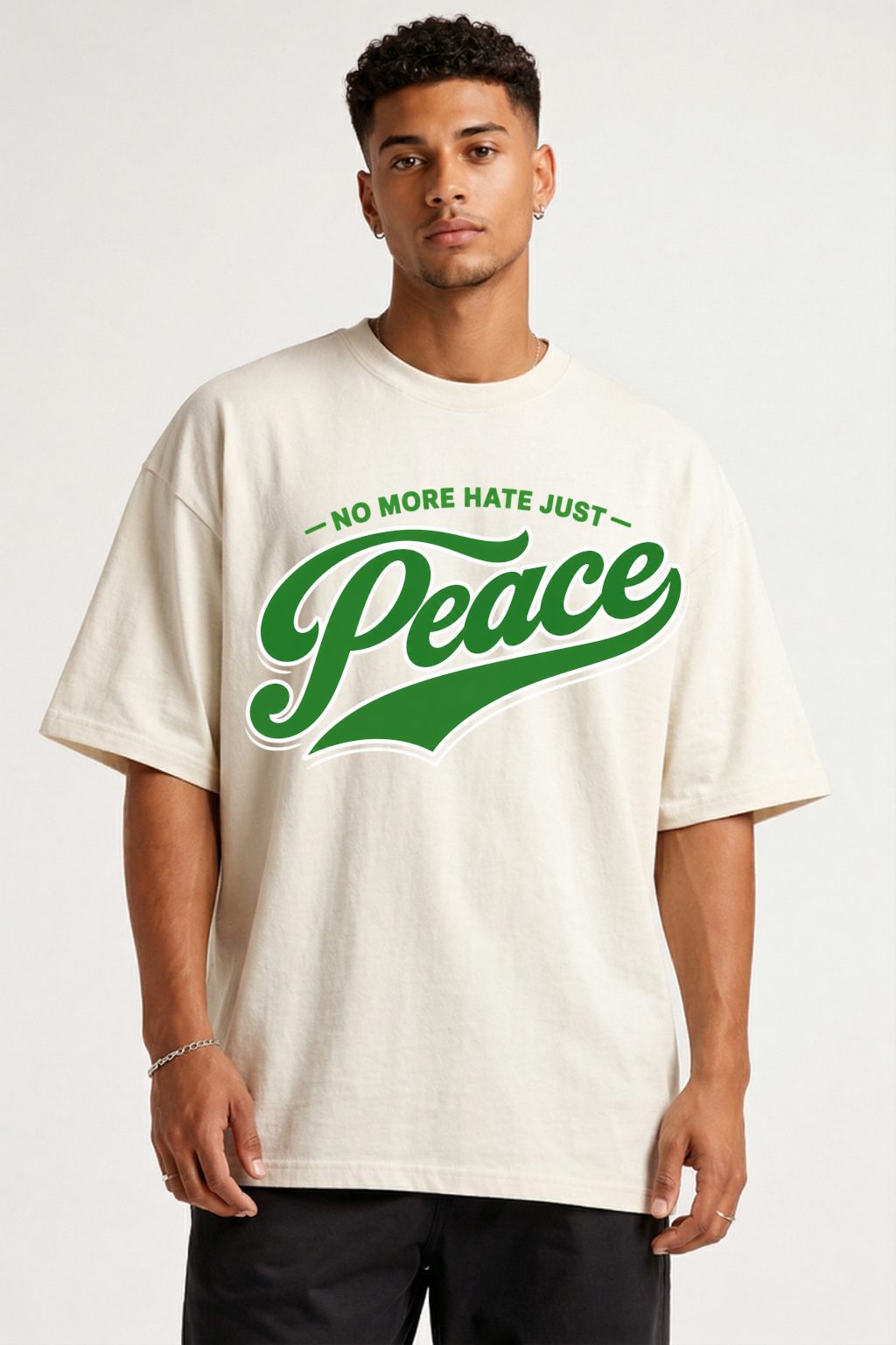 NO MORE HATE - OVERSIZED SHIRT
