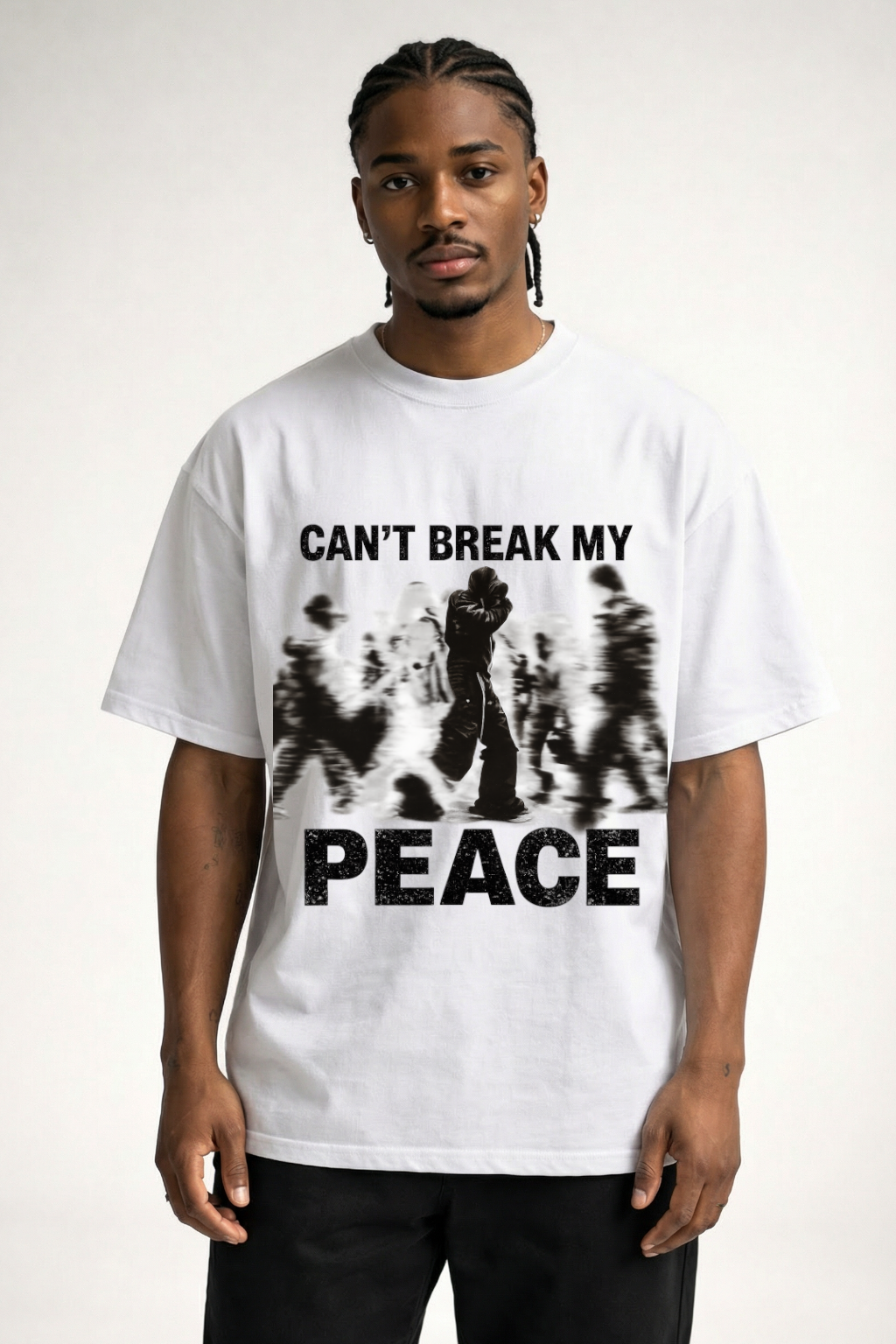 CAN'T BREAK MY PEACE - OVERSIZED SHIRT