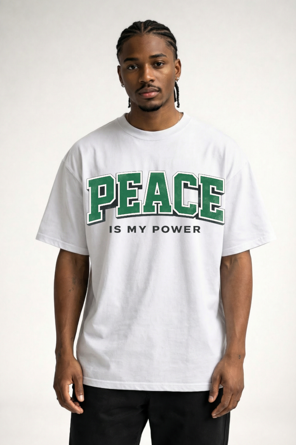 PEACE IS MY POWER - OVERSIZED SHIRT