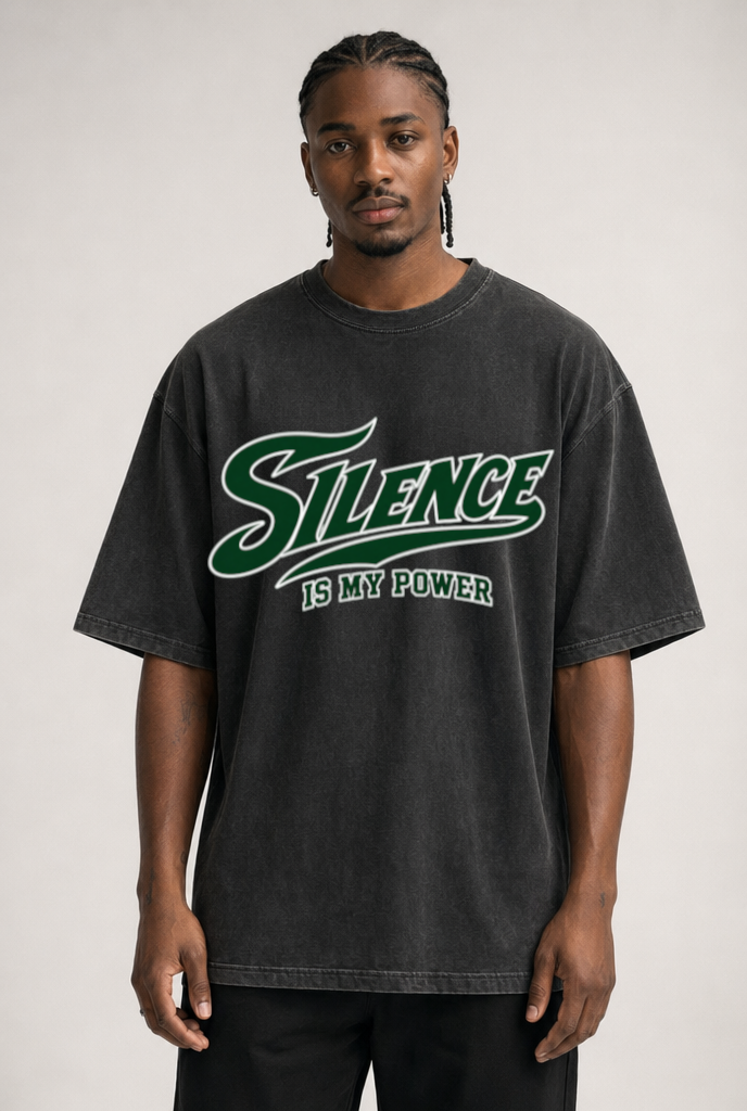 SILENCE IS POWER - OVERSIZED SHIRT