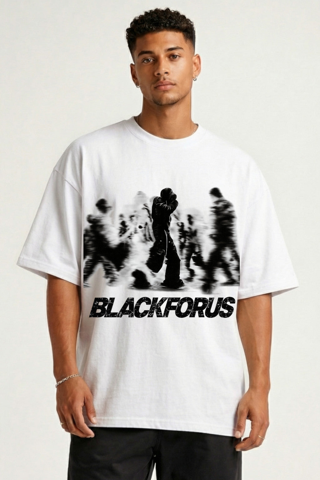 BLACK FOR US - OVERSIZED SHIRT