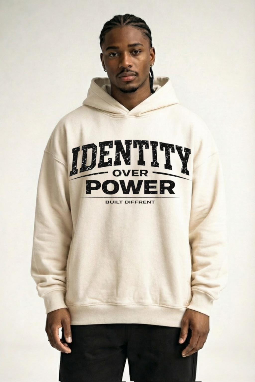 IDENTITY OVER POWER - OVERSIZED HOODIE