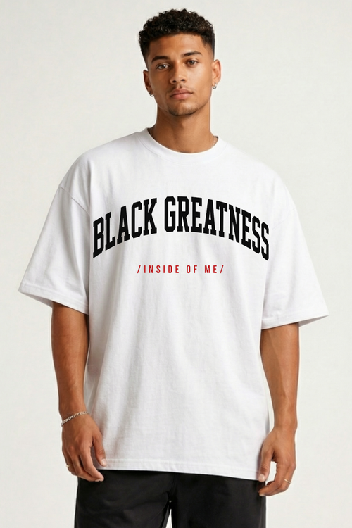 BLACK GREATNESS - OVERSIZED SHIRT