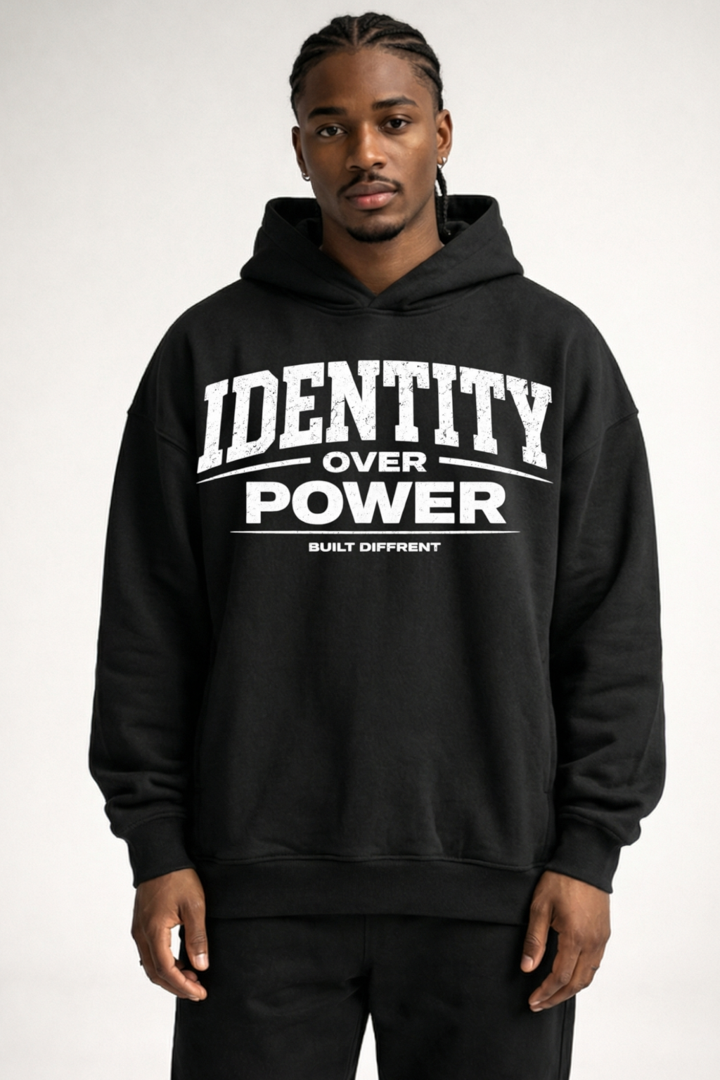 IDENTITY OVER POWER - OVERSIZED HOODIE