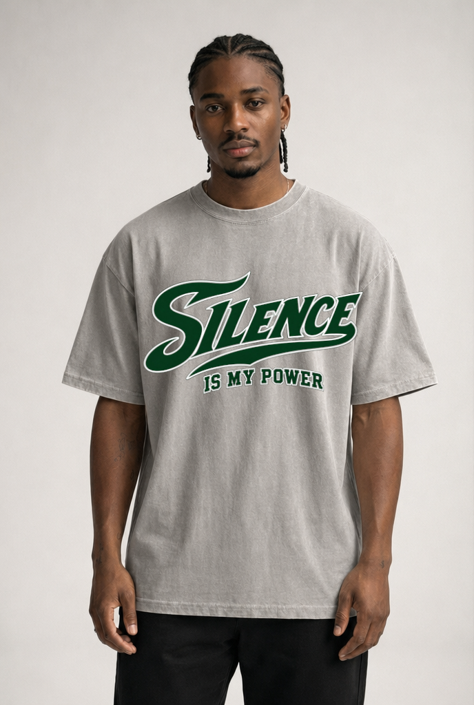 SILENCE IS POWER - OVERSIZED SHIRT