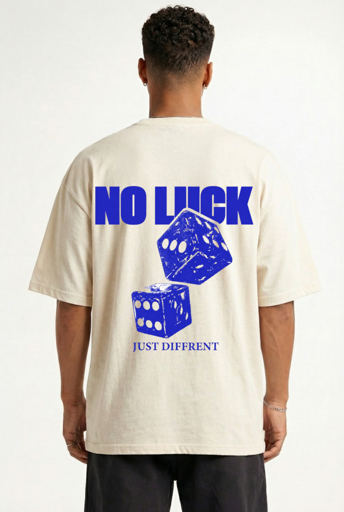 NO LUCK JUST DIFFRENT - OVERSIZED SHIRT