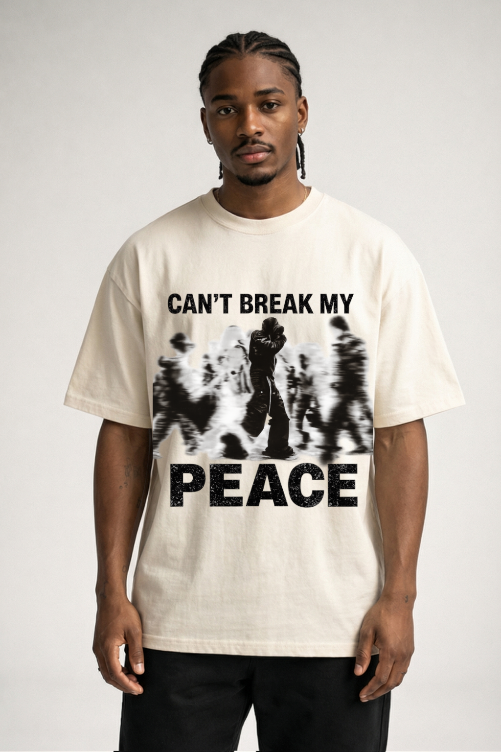 CAN'T BREAK MY PEACE - OVERSIZED SHIRT