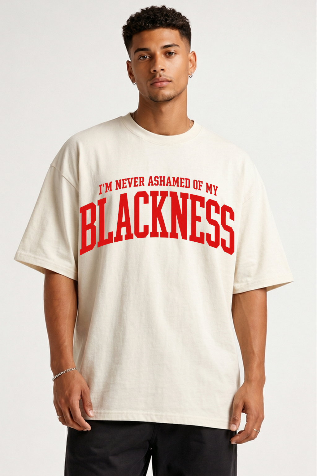 I''M NEVER ASHAMED - OVERSIZED SHIRT