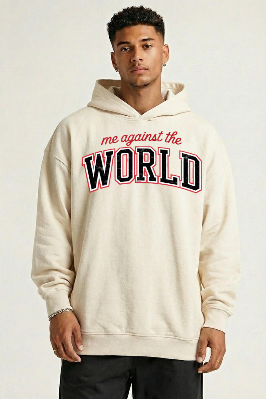 ME AGAINST THE WORLD - OVERSIZED HOODIE