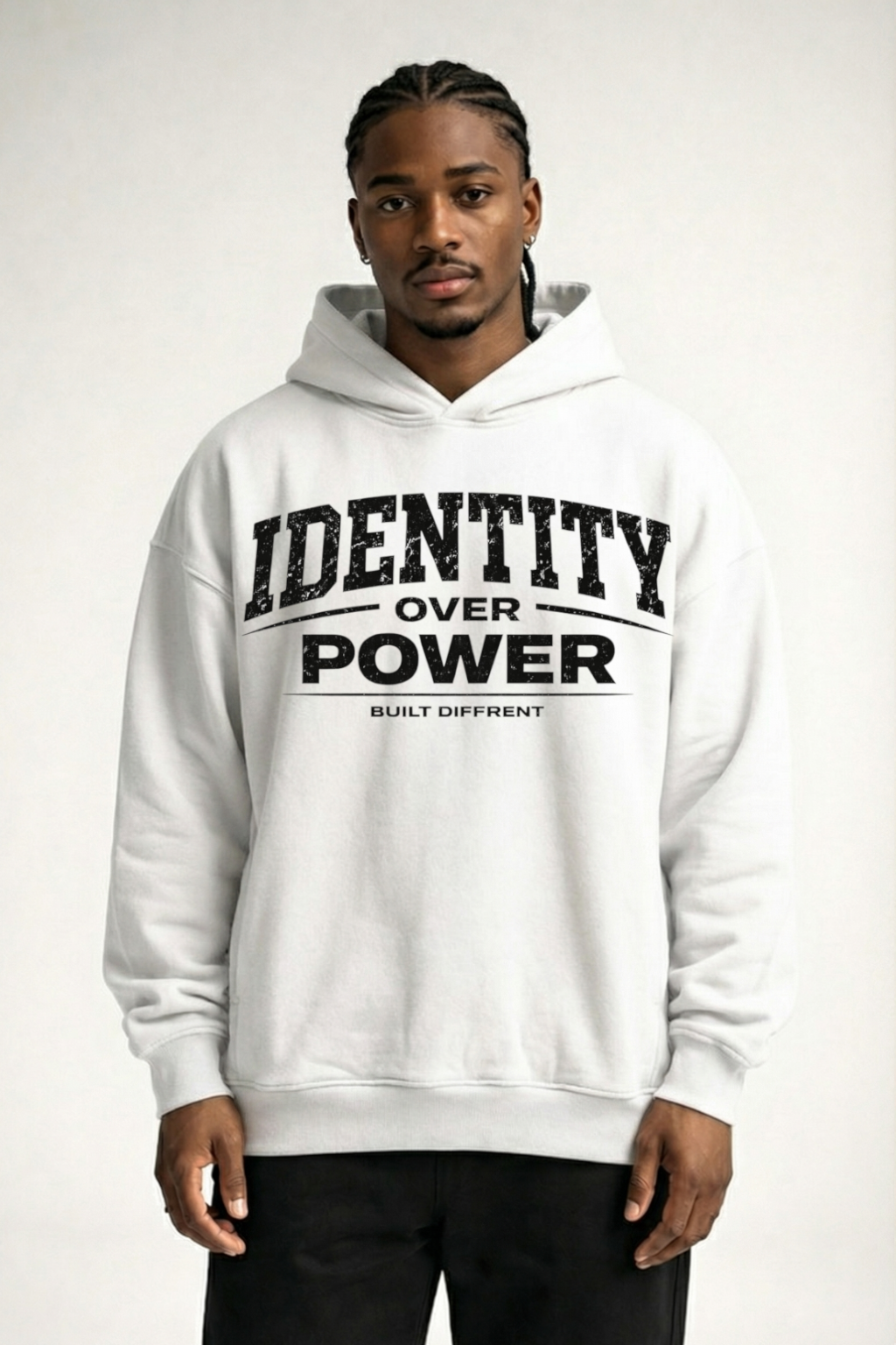 IDENTITY OVER POWER - OVERSIZED HOODIE