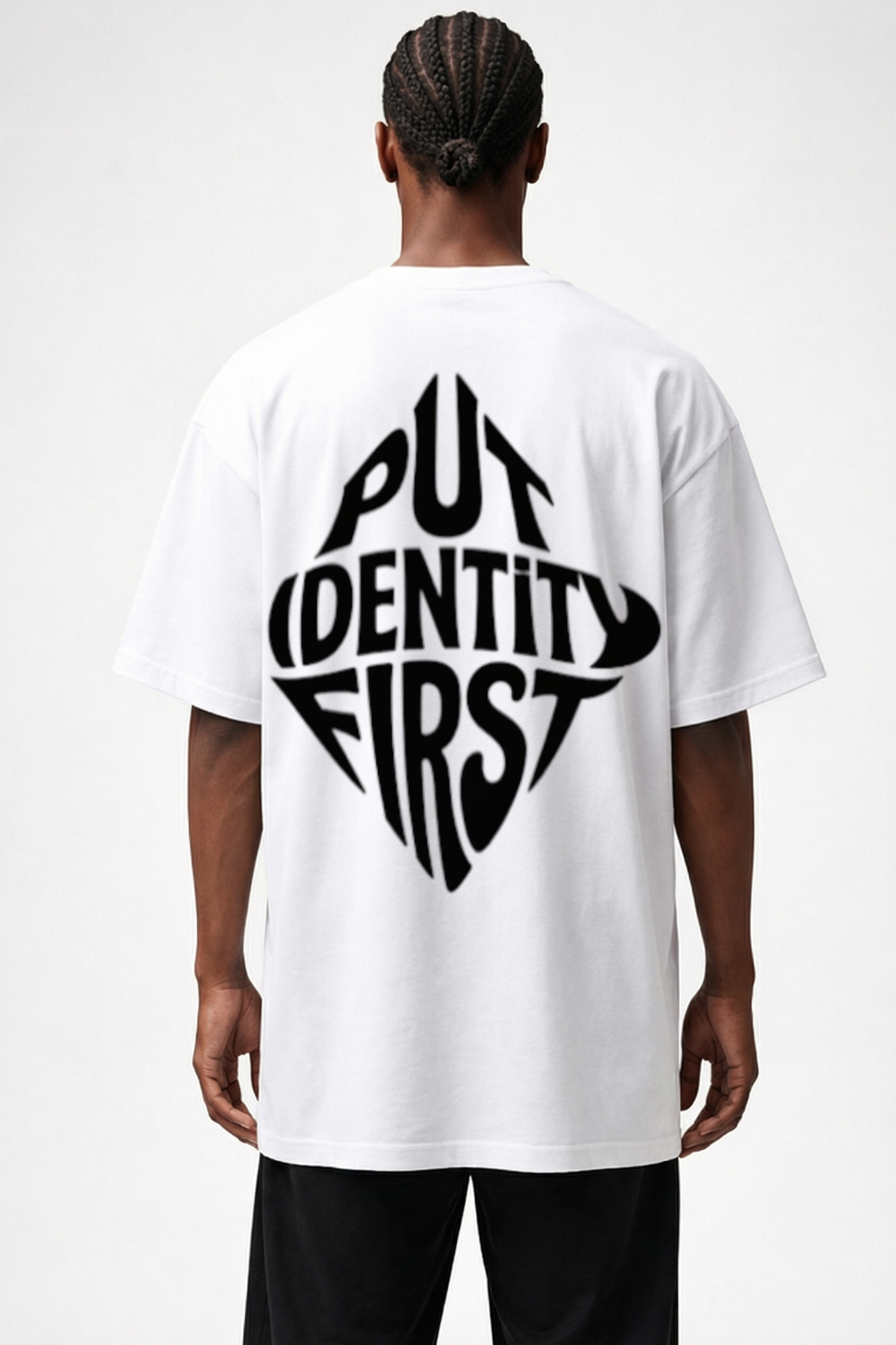 PUT IDENTITY FIRST - OVERSIZED SHIRT