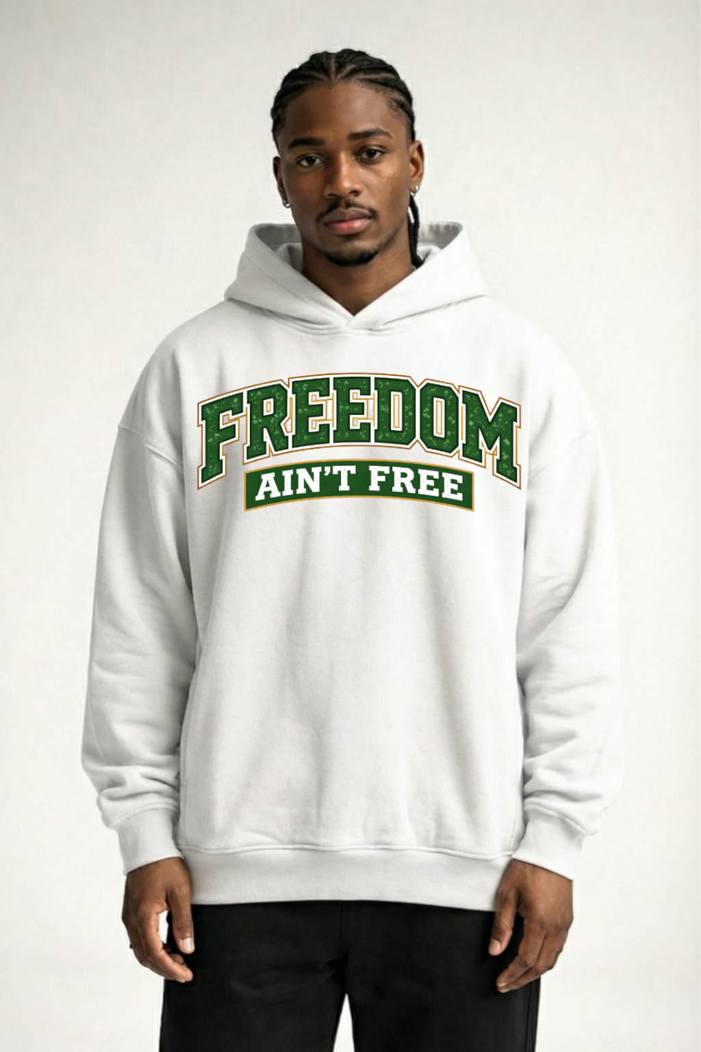 FREEDOM AIN'T FREE - OVERSIZED HOODIE