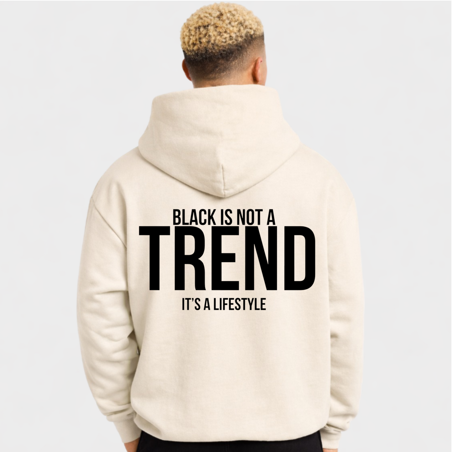 BLACK IS NOT A TREND - OVERSIZED HOODIE