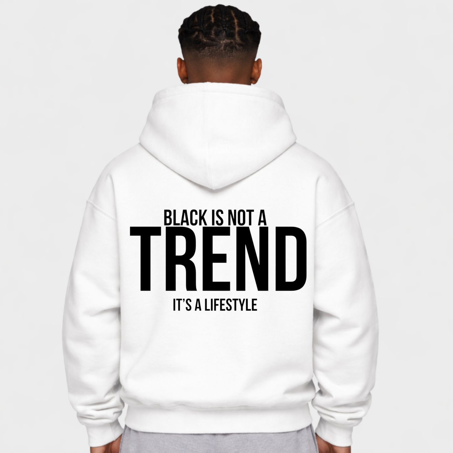 BLACK IS NOT A TREND - OVERSIZED HOODIE