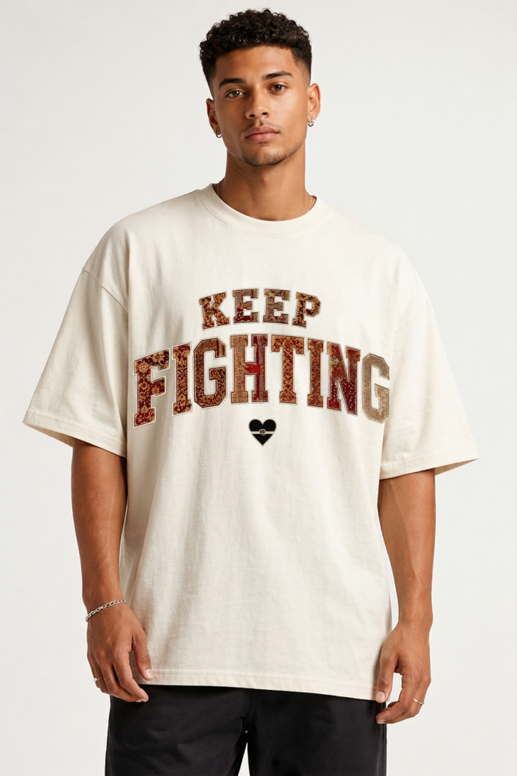 KEEP FIGHTING  - OVERSIZED SHIRT