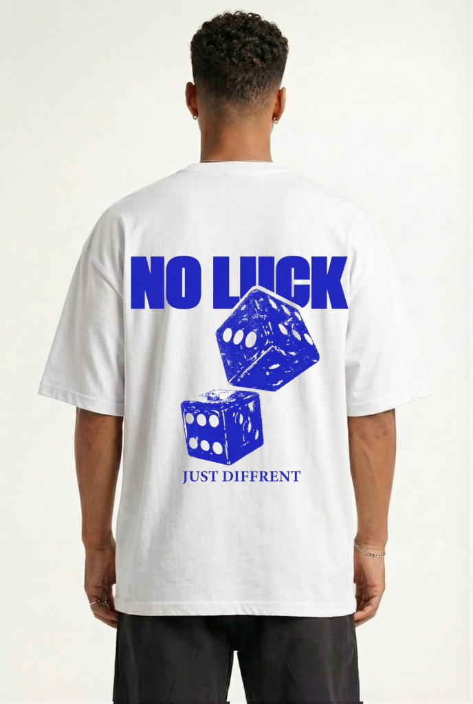 NO LUCK JUST DIFFRENT - OVERSIZED SHIRT